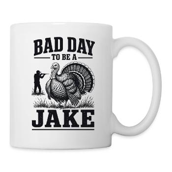 Chasse Chasseur Dindon Humour Vintage Cadeau - Mug blanc - blanc - Droite