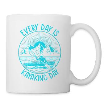 Chaque jour est le jour du kayak - Kayak Canoë Kaya - Mug blanc - blanc - Droite