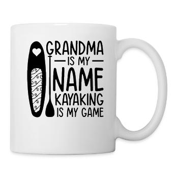 Kayak Grand-mère est mon nom Le kayak est mon sport - Mug blanc - blanc - Droite