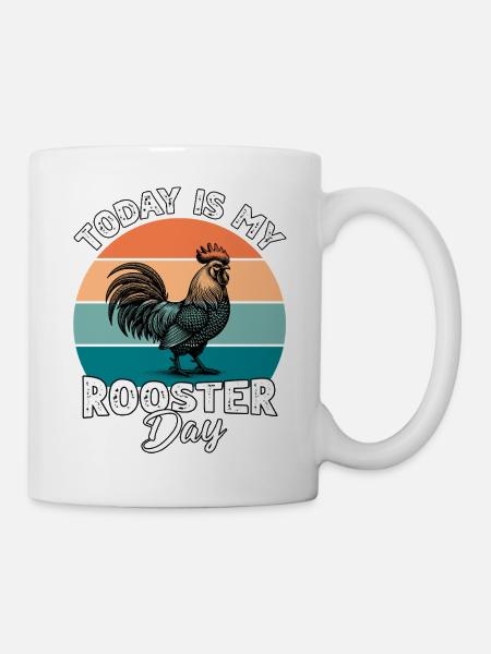 Hahn Rooster - Tasse - Weiß