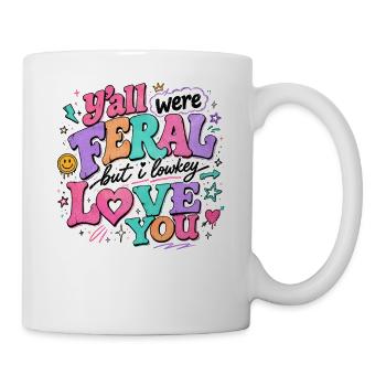 Un professeur qui dit de l’humour : Une idée de cadeau scolaire - Mug blanc - blanc - Droite