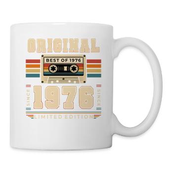 50. Geburtstag Geschenk Mann Kassette Best of 1976 - Tasse - Weiß - Rechts