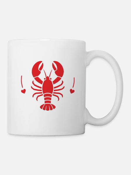 Hummer ist mein Glücksort - Tasse - Weiß