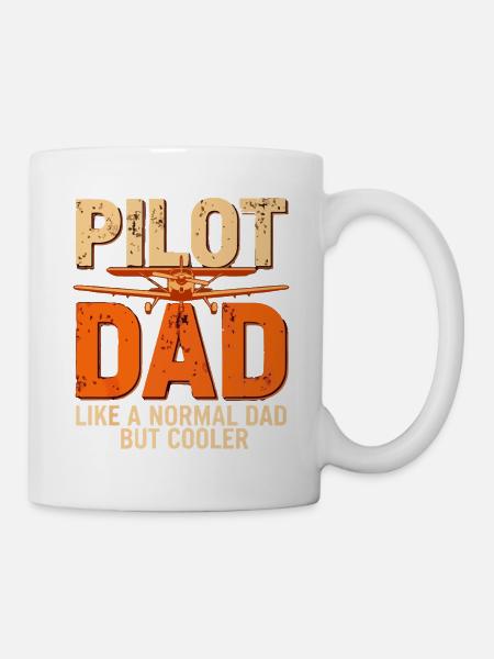 Pilot Dad Cooler Pilot - Tasse - Weiß