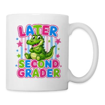 Goodbye CE1 Hello CE2 | Cute Crocodile - Mug - white - Right