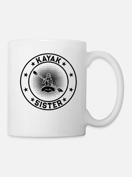 Kayak Sister Kayaking Sister - Tasse - Weiß