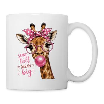 Stand Tall Dream Big Giraffe Shirt - Tasse - Weiß - Rechts