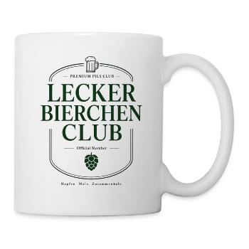 Lecker Bierchen Bier Motiv für Bierliebhaber - Tasse - Weiß - Rechts