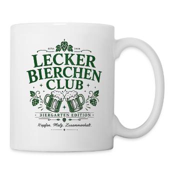 Lecker Bierchen Bier Motiv für Bierliebhaber - Tasse - Weiß - Rechts