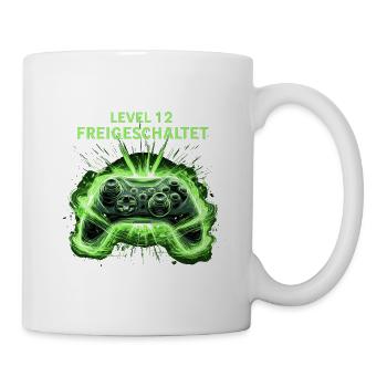 Gamer Geburtstag Shirt | Level 12 Geschenk Junge - Tasse - Weiß - Rechts