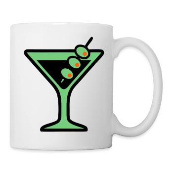 Cocktail Glass Summer Drink Vacances de garçon pour filles - Mug blanc - blanc - Droite