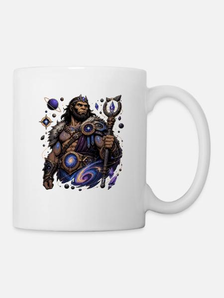 Kosmischer Kriegerzauberer - Tasse - Weiß