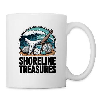 Coucher de soleil sur les trésors du rivage - Mug blanc - blanc - Droite