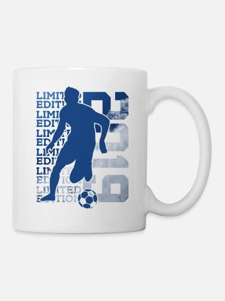 LIMITED EDITION 2019 FUßBALL 7. GEBURTSTAG - Tasse - Weiß
