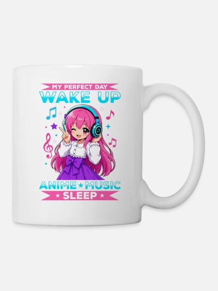 Anime and Music Chibi - Tasse - Weiß