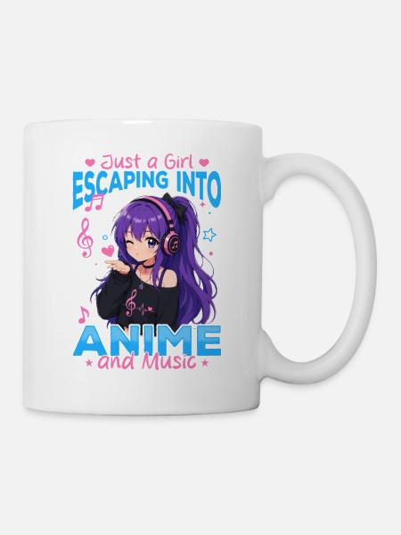 Anime and Music Chibi - Tasse - Weiß