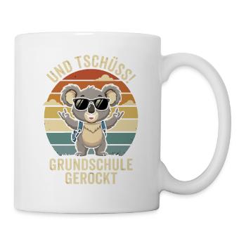 Und Tschuess Grundschule Rocked - Tasse - Weiß - Rechts