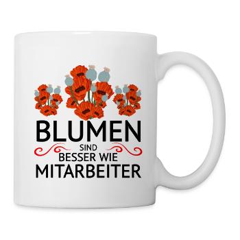 Mitarbeiter Frust lustiger Spruch  - Tasse - Weiß - Rechts