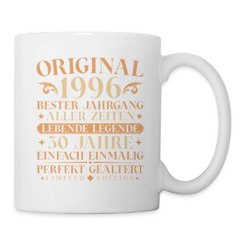 Original 1996 Jahrgang geboren 30. Geburtstag - Tasse - Weiß - Rechts