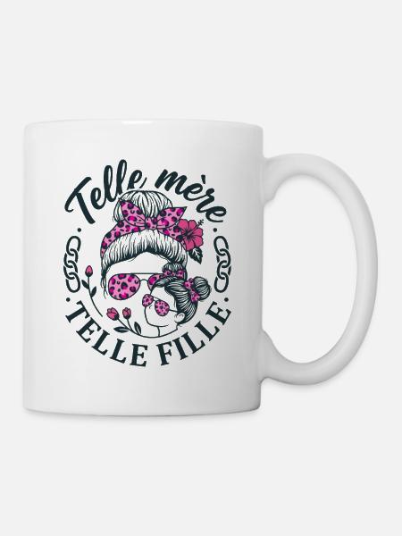Wie Mutter, so Tochter, Leopardenbrötchen, - Tasse - Weiß