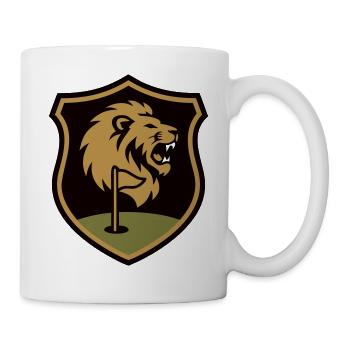 Vintage Wappen Golfclub Golfspieler Golfsport - Tasse - Weiß - Rechts