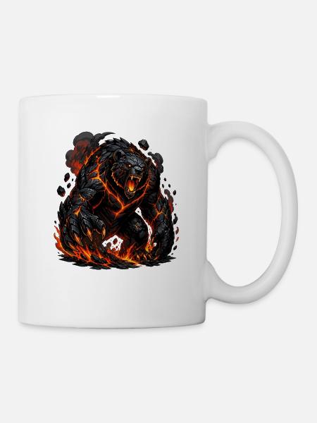 Lava-Wächterbär - Tasse - Weiß