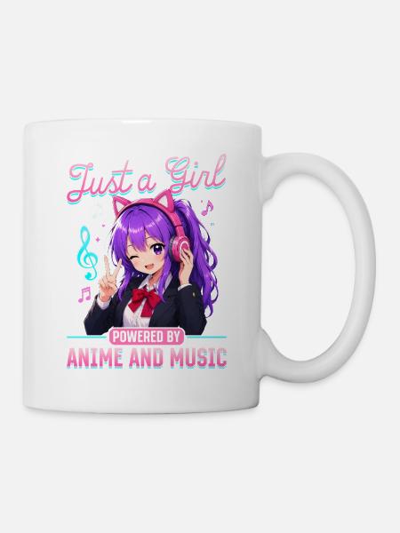 Anime and Music Chibi - Tasse - Weiß