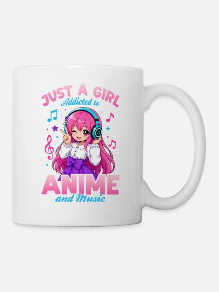 Anime and Music Chibi - Tasse - Weiß