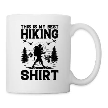This is my best Hiking Shirt Outdoor Hiking - Mug - white - Right