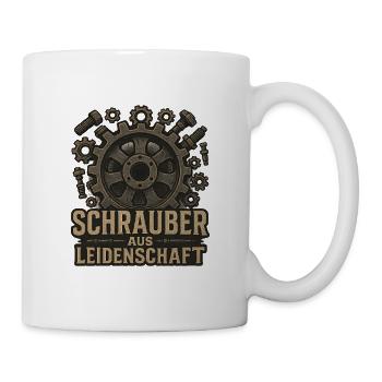 Schrauber aus Leidenschaft - Tasse - Weiß - Rechts