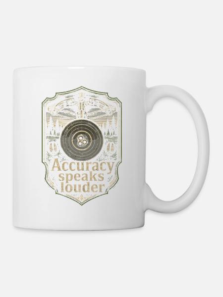 Armbrust Armbrustschütze Accuracy Speaks Louder - Tasse - Weiß