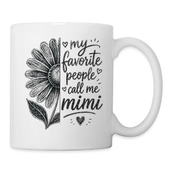Mes Personnes Préférées M'appellent Mimi - Mug blanc - blanc - Droite