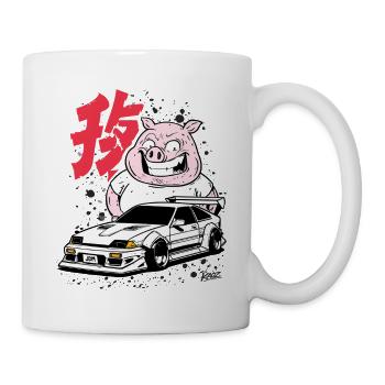 Pig Drift JP jdm Car - Mug - white - Right
