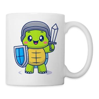 Brave Chevalier Tortue - Mug blanc - blanc - Droite