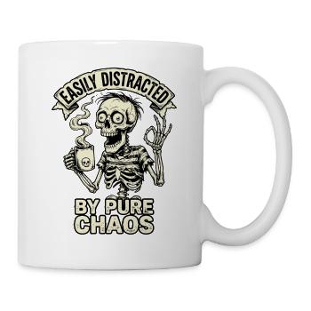 Facilement distrait par le chaos pur - Mug blanc - blanc - Droite