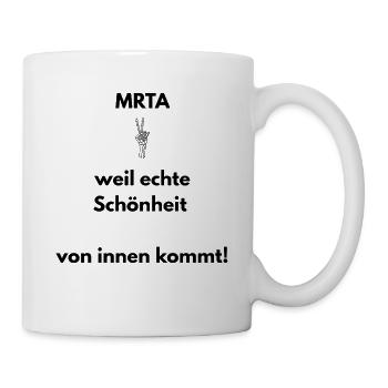 MTRA Echte Schönheit kommt von innen T-Shirt - Tasse - Weiß - Rechts