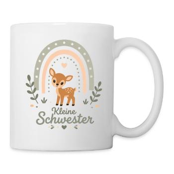 Boho Rehkitz | Niedliches Geschwisterdesign  - Tasse - Weiß - Rechts