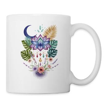 Spirituality Sacred Geometry Lotus Flower Zen - Mug - white - Right