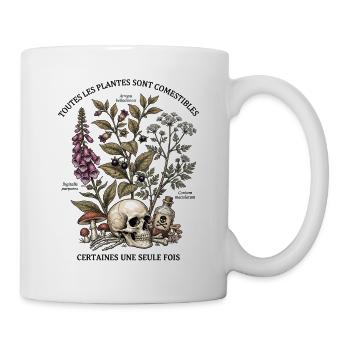 Herbier des Plantes Toxiques - Mug blanc - blanc - Droite