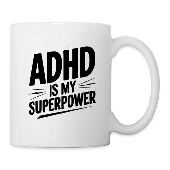 Le TDAH est mon super-pouvoir - Mug blanc - blanc - Droite
