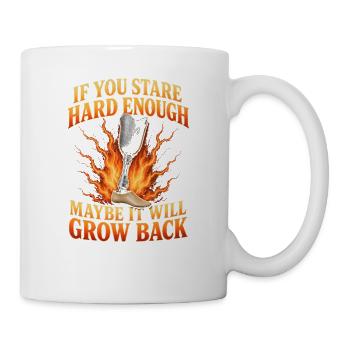 Si vous vous raidissez assez longtemps, peut-être qu’elle repoussera. Ampli - Mug blanc - blanc - Droite