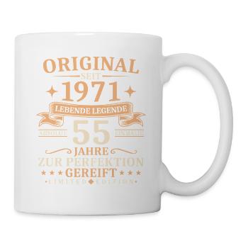Geburtstag 55 Jahre Lebende Legende 1971 Jahrgang - Tasse - Weiß - Rechts