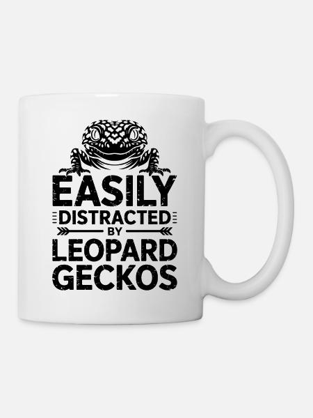 Leopardgecko Sprüche Lustige Leopardgecko Geschenk - Tasse - Weiß