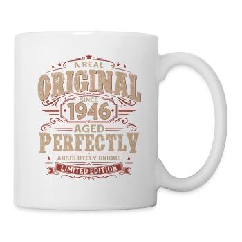80th Birthday Gift Husband Original Vintage 1946 - Mug - white - Right