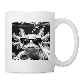 Axolotl Sonnenbrille - Tasse - Weiß - Rechts