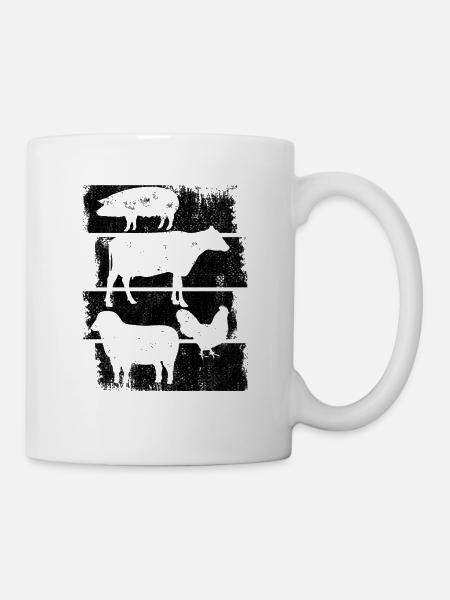 Bauernhof Tiere - Tasse - Weiß