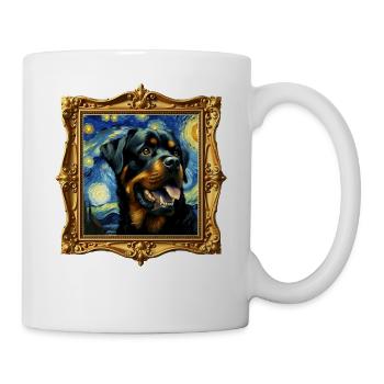 Nuit étoilée de Rottweiler - Mug blanc - blanc - Droite