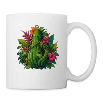 Zucchini Übeltäter im Blattgewand - Tasse - Weiß - Rechts