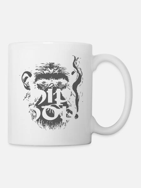 Hip Hop Affe - Tasse - Weiß