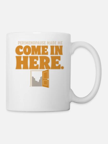 Perimenopause Brain Fog Menopause Midlife Geschenk - Tasse - Weiß
